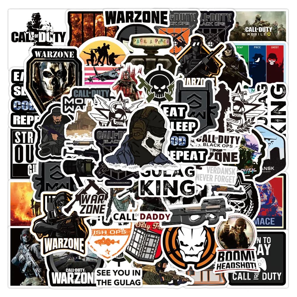 10/30/50PCS Gioco Fresco COD Call of Duty Adesivi Skateboard Chitarra Auto FAI DA TE Del Computer Portatile Del Telefono Del Motociclo Della Bici Graffiti adesivo Giocattolo Del Capretto