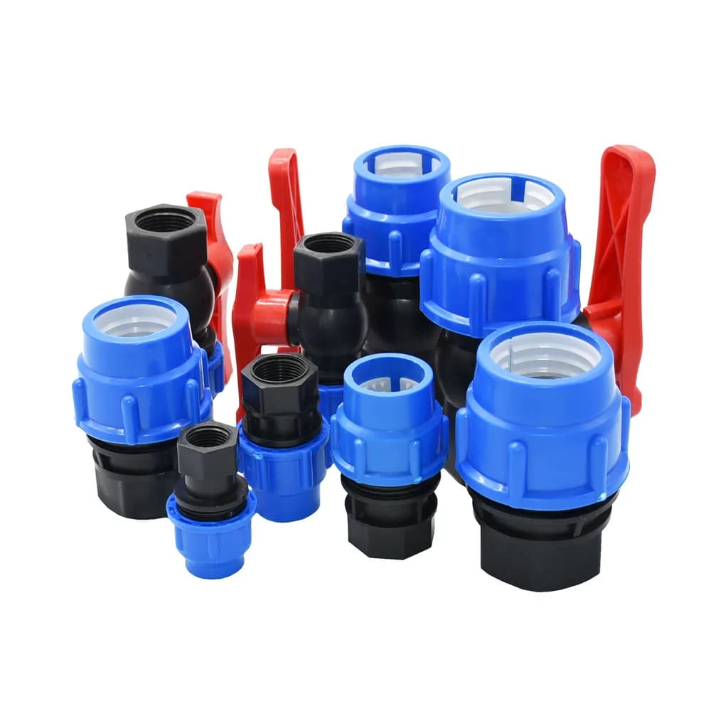 Connettore femmina 20mm 25mm 32mm 40mm 50mm Tubo in plastica PE Connettore rapido Raccordi di riparazione giunto rapido per irrigazione agricola