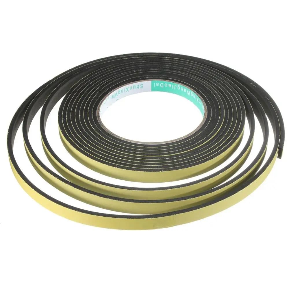 5M/10M Spugna di Schiuma Nastro Adesivo Singolo Lato Striscia di Gomma 2mm/3mm Impermeabile Guarnizione Meteo Per Finestra porta striscia di tenuta