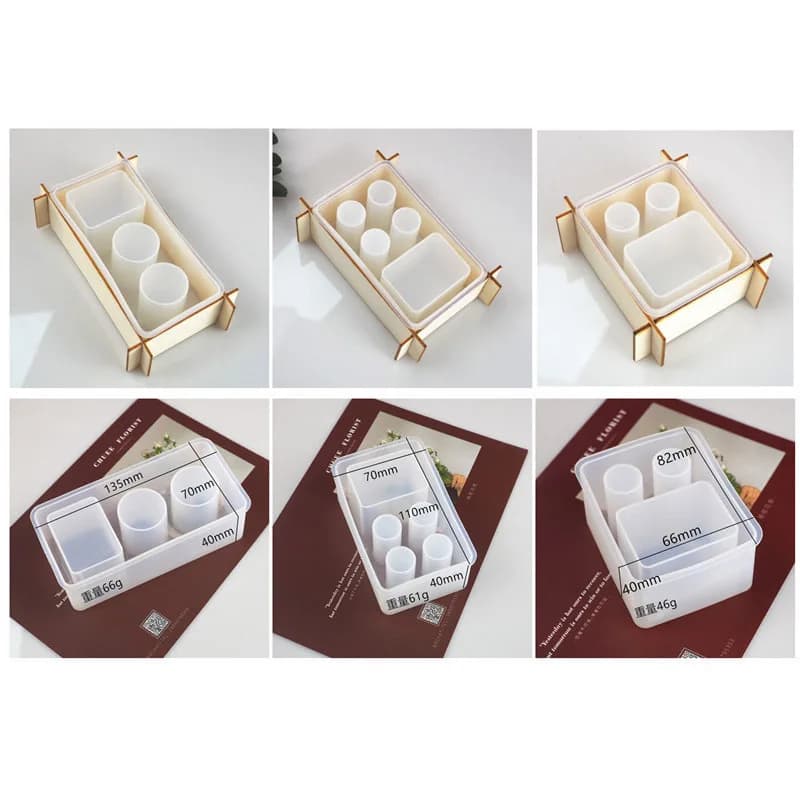 Electric Toothbrush Resin Print Collection Box FAI FOR YOU Home Crystal Sprinkle From Faces Cream shelf Mesh Cup Support Silicone Mold For Resin