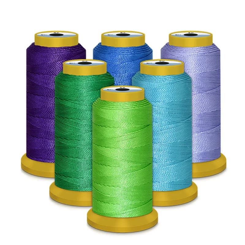 0.2 0.5 0.7 0.8 1MM/Rotolo Poliestere Ad Alta Velocità Filo Per Cucire Filo Da Ricamo Filo Per Bordare FAI DA TE Cavo di Gioielli Stringa per la Creazione