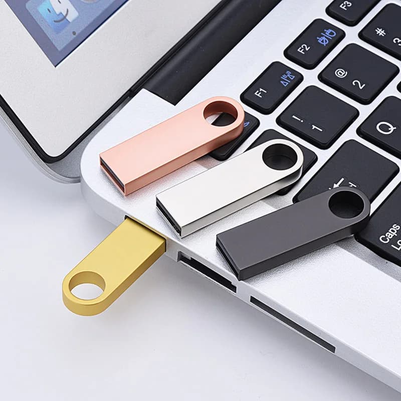 Chiavetta USB ad alta velocità Chiavetta USB in metallo 16 GB 32 GB 64 GB 128 GB Chiavetta USB impermeabile 2.0 4 GB 8 GB Memory Stick