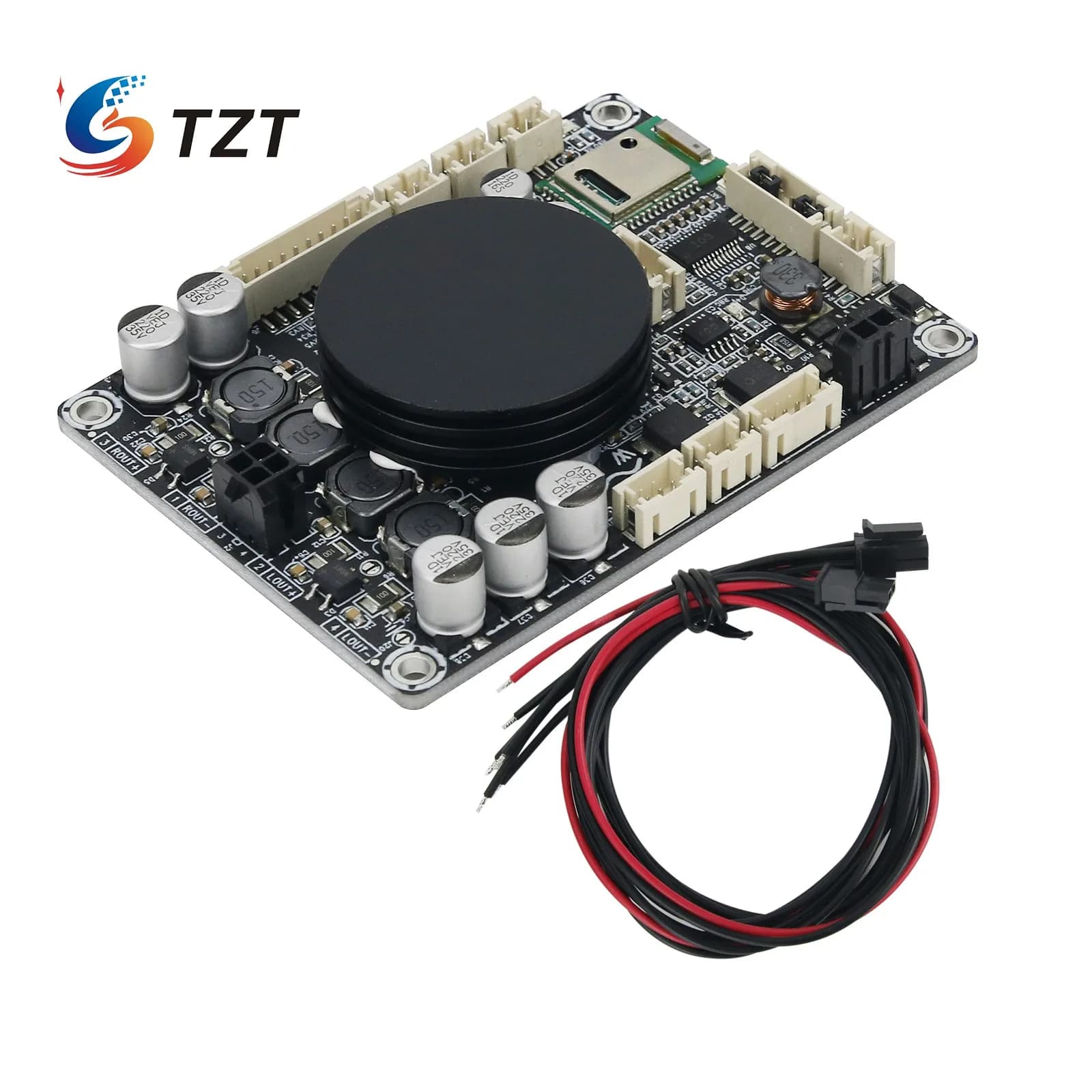 TZT Wondom 2x50W Classe D Scheda amplificatore audio Scheda amplificatore Bluetooth 5.0 JAB2-250 con altoparlanti DSP fai da te