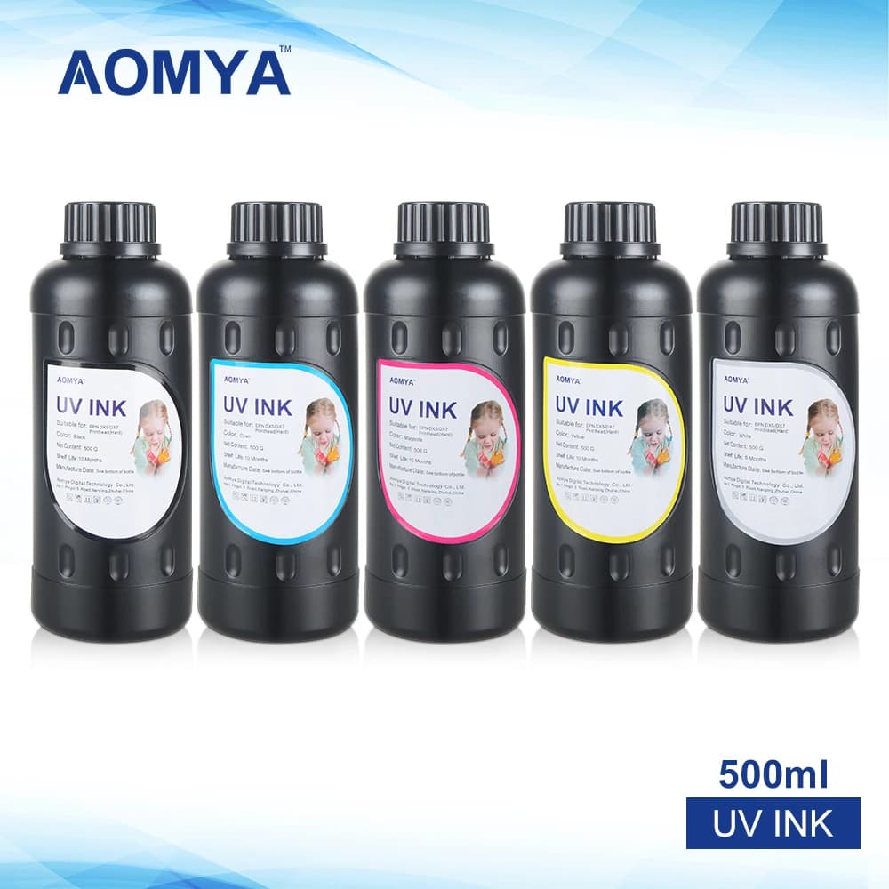 500ml Inchiostro UV Per Epson XP600 DX5 DX7 Testina di Stampa 3D Led Inchiostro UV per Epson L805 1390 1430 1410 L800 L1800 UV flated Stampante A getto d'inchiostro