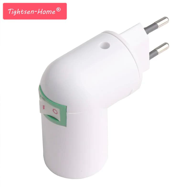 110V 220V spina di UE PP per E27 Base Soket Convertitore Splitter Supporto Della Lampada Con Interruttore ON/OFF presa di Vite Adattatore Convertitore E27 Lampadina