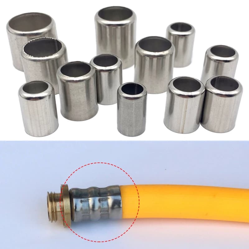 50 Pz-packing Tools for crimping high pressure hoses Stainless steel sleeve Pipe exhaust connector 11.5MM -18MM Pipe joiner