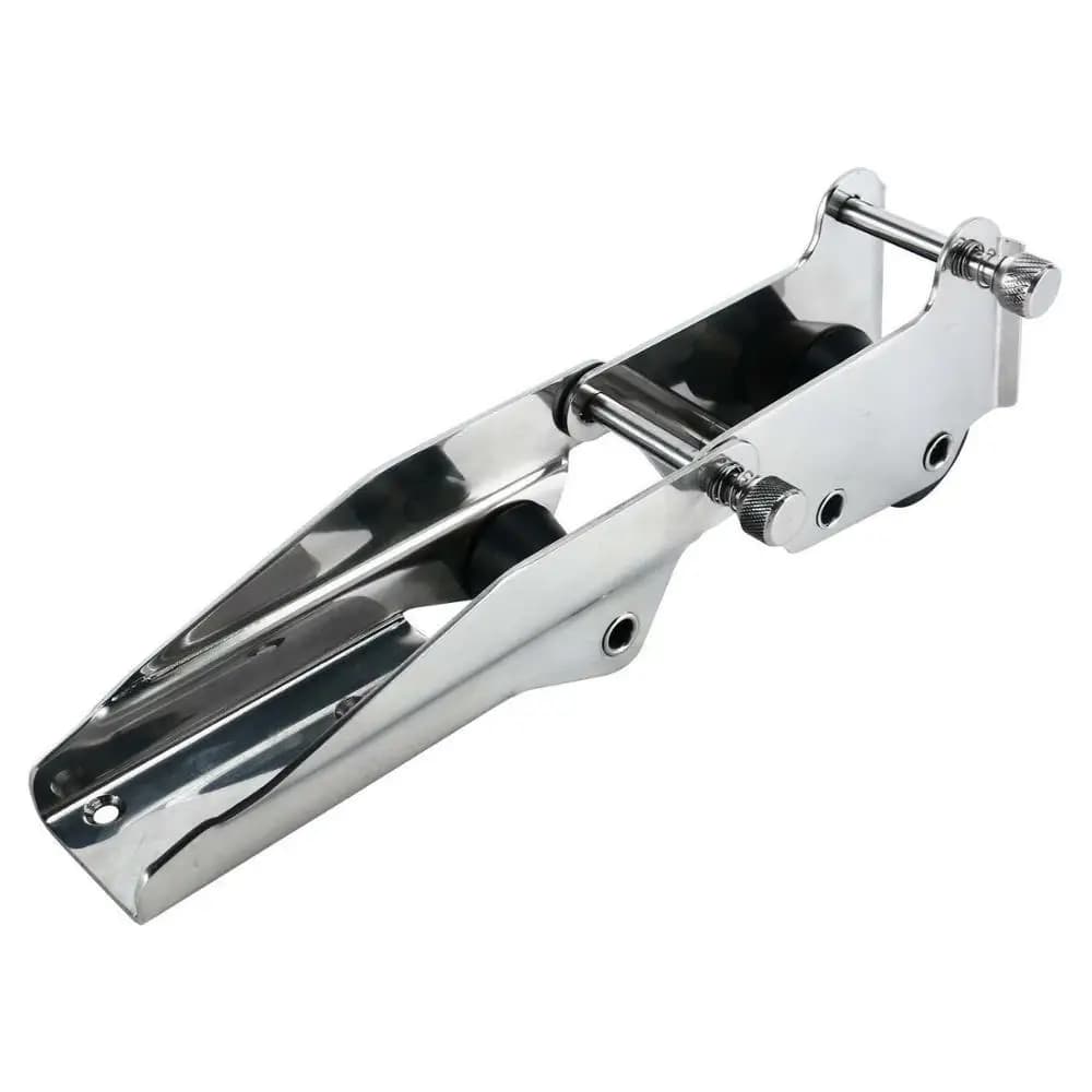 Rulli di prua in acciaio inossidabile 316 incernierati/orientabili per barche rulli in Nylon lucido da 330mm
