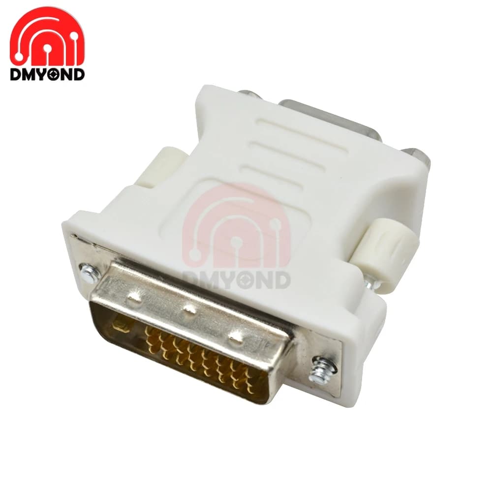 DVI-D Maschio a VGA SVGA HD15-pin Femmina Scheda grafica Display Adattatore di conversione LCD Convertitore video 24 + 1 Pin per PC Laptop Strumenti