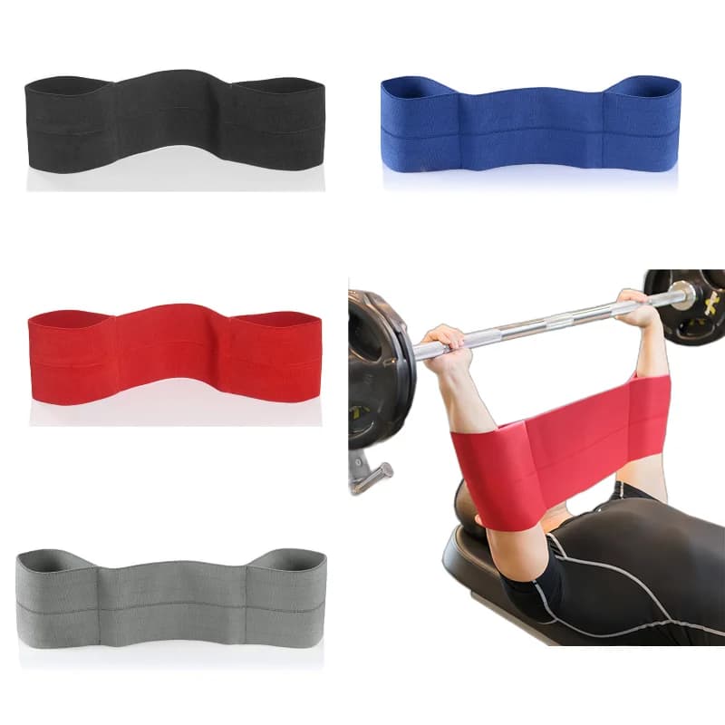 1 pcs weight lifting bench strength band Fitness exercise sleeves elbow support elastic band Nylon equipment for gym workout