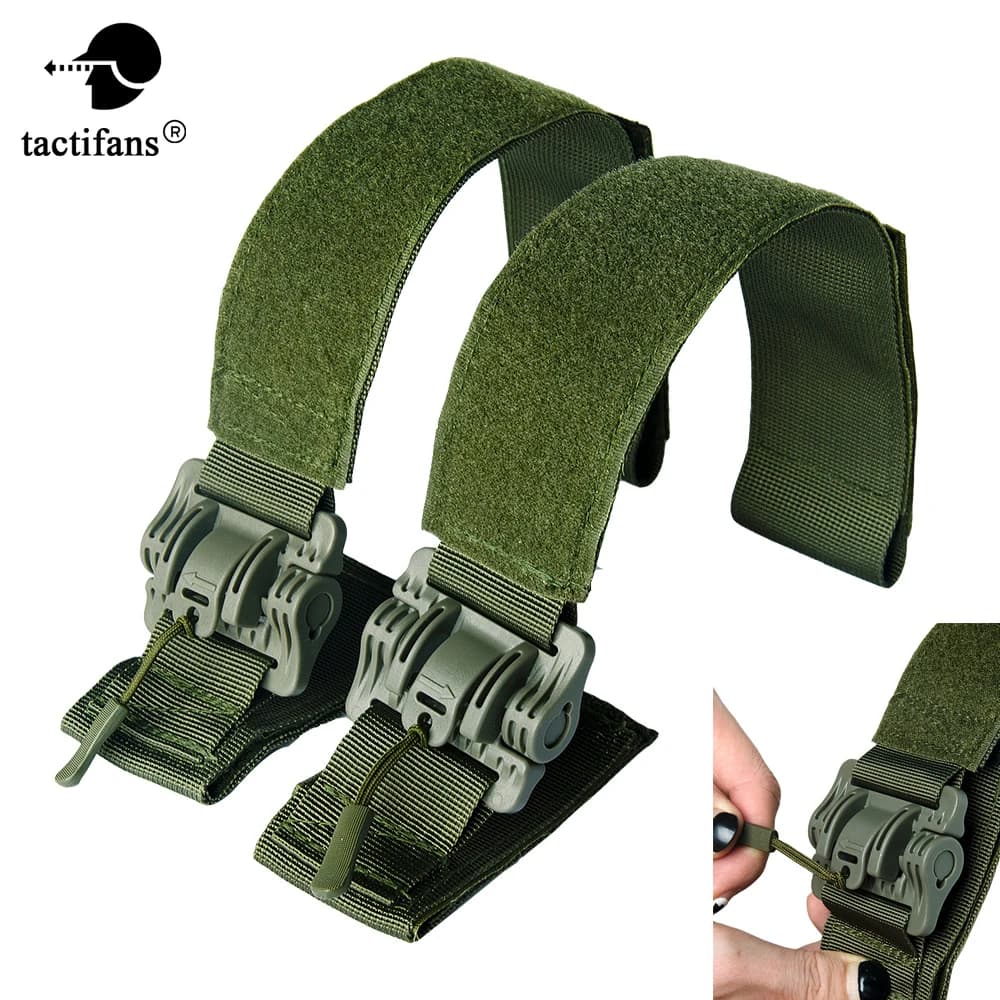 Spallacci tattici universali a sgancio rapido Collegano il sistema MOLLE Kit fibbia a sgancio rapido rapido per accessori per gilet da caccia