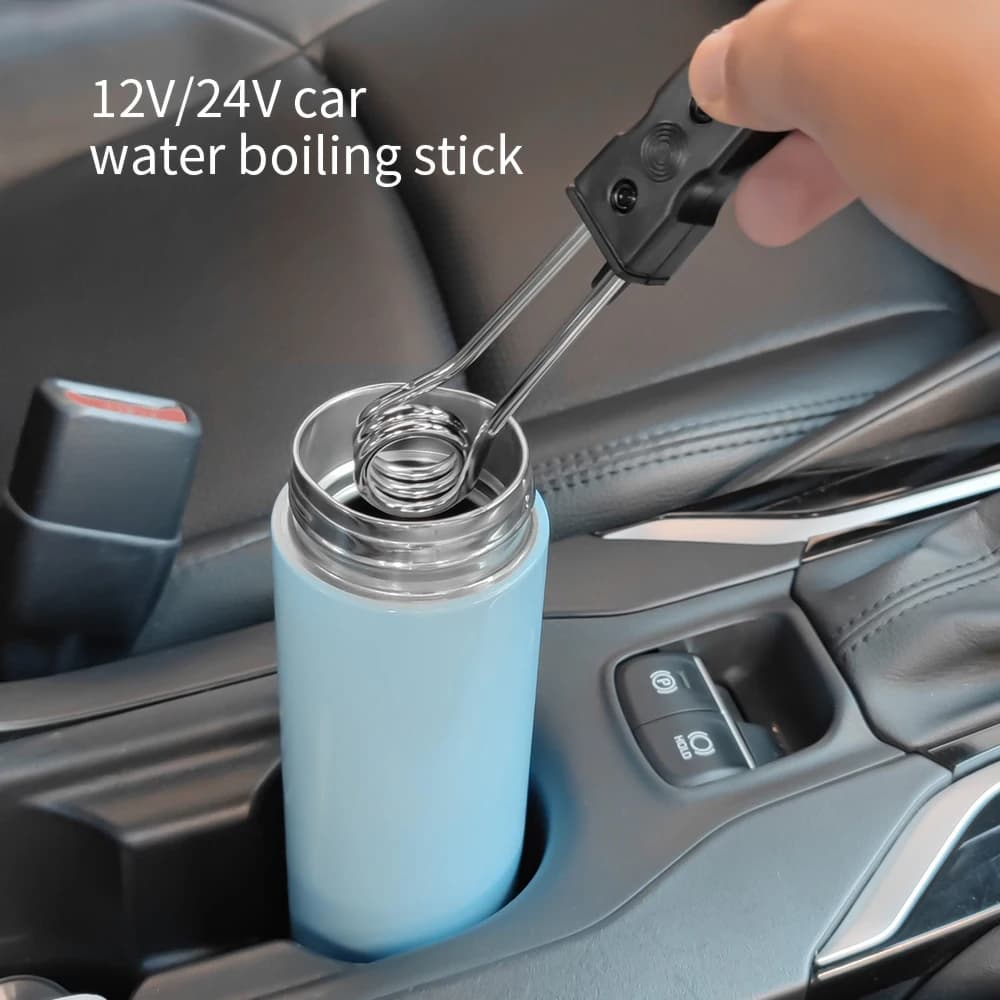 Riscaldatore ad immersione per Auto 12V 24V portatile di alta qualità sicuro più caldo moda durevole Auto elettrico tè caffè scaldabagno