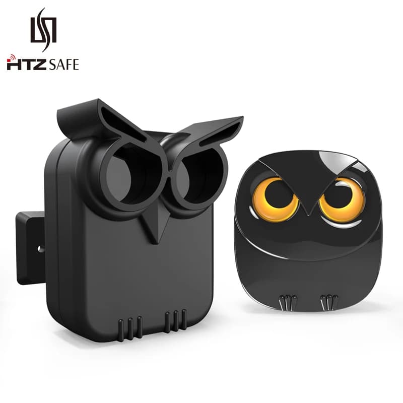 Allarme di Sicurezza Wireless HTZSAFE per Vialetti, Rilevatore di Movimento PIR Impermeabile, Sistema Antifurto per Garage e Sicurezza Domestica