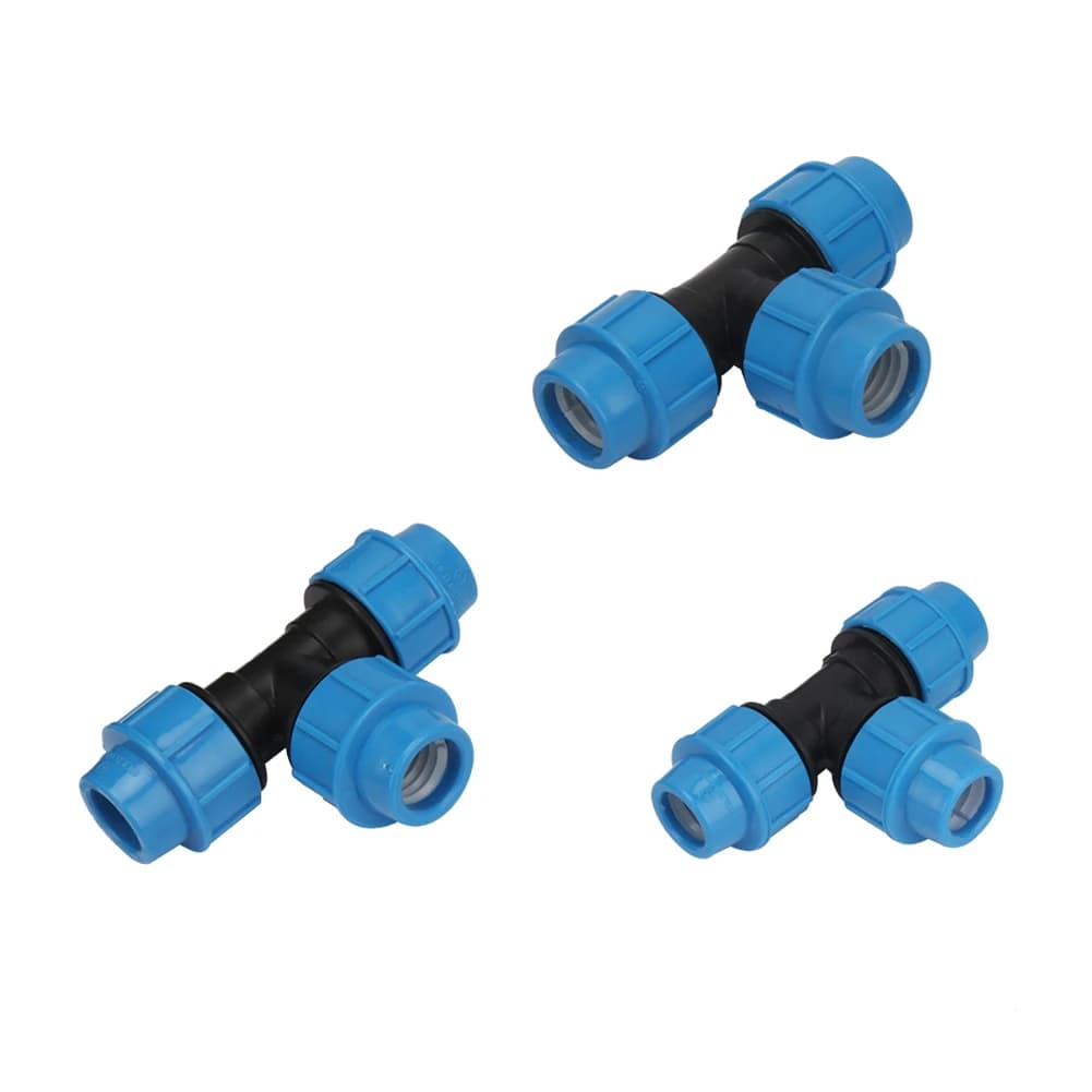 1Pc 20/25/32mm PVC PE 3-Way Riducendo Accoppiamento Rubinetto Acqua Splitter Valvola di Plastica Connettore Giardino Fattoria Tubo di Irrigazione Tubo Unisciti