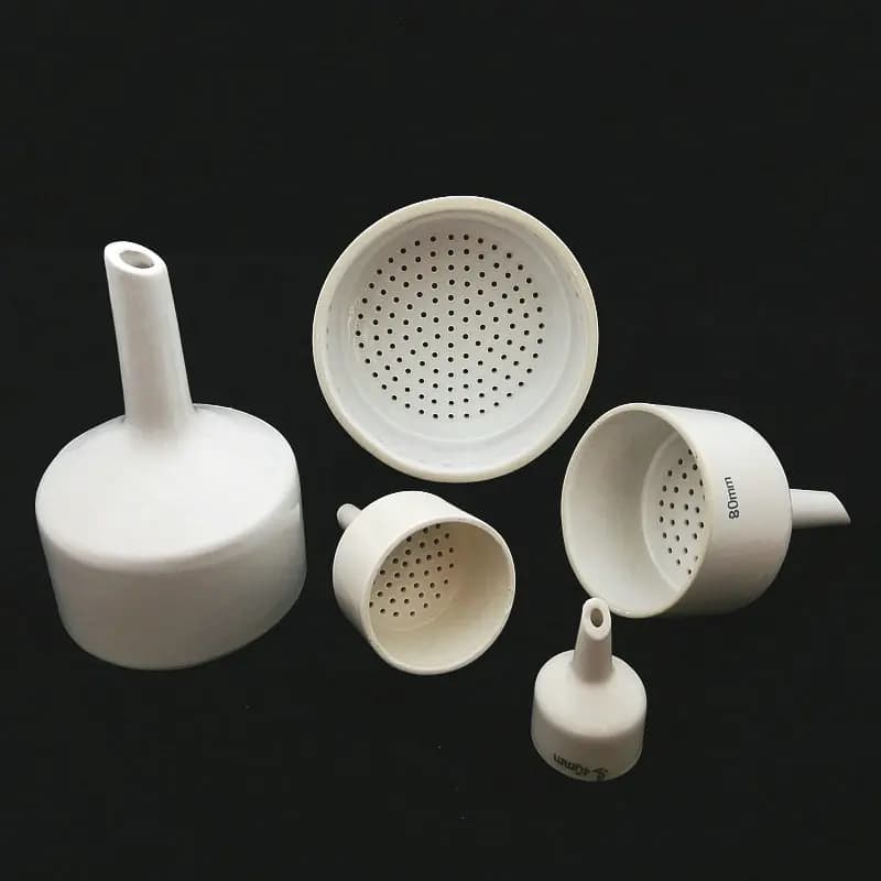 1 pz 40mm 60mm 80mm 100mm 120mm 150mm Ceramica Buchner Imbuto Filtro Da Laboratorio Imbuto di Pompaggio Filtro Bottiglia Strumenti di Corrispondenza