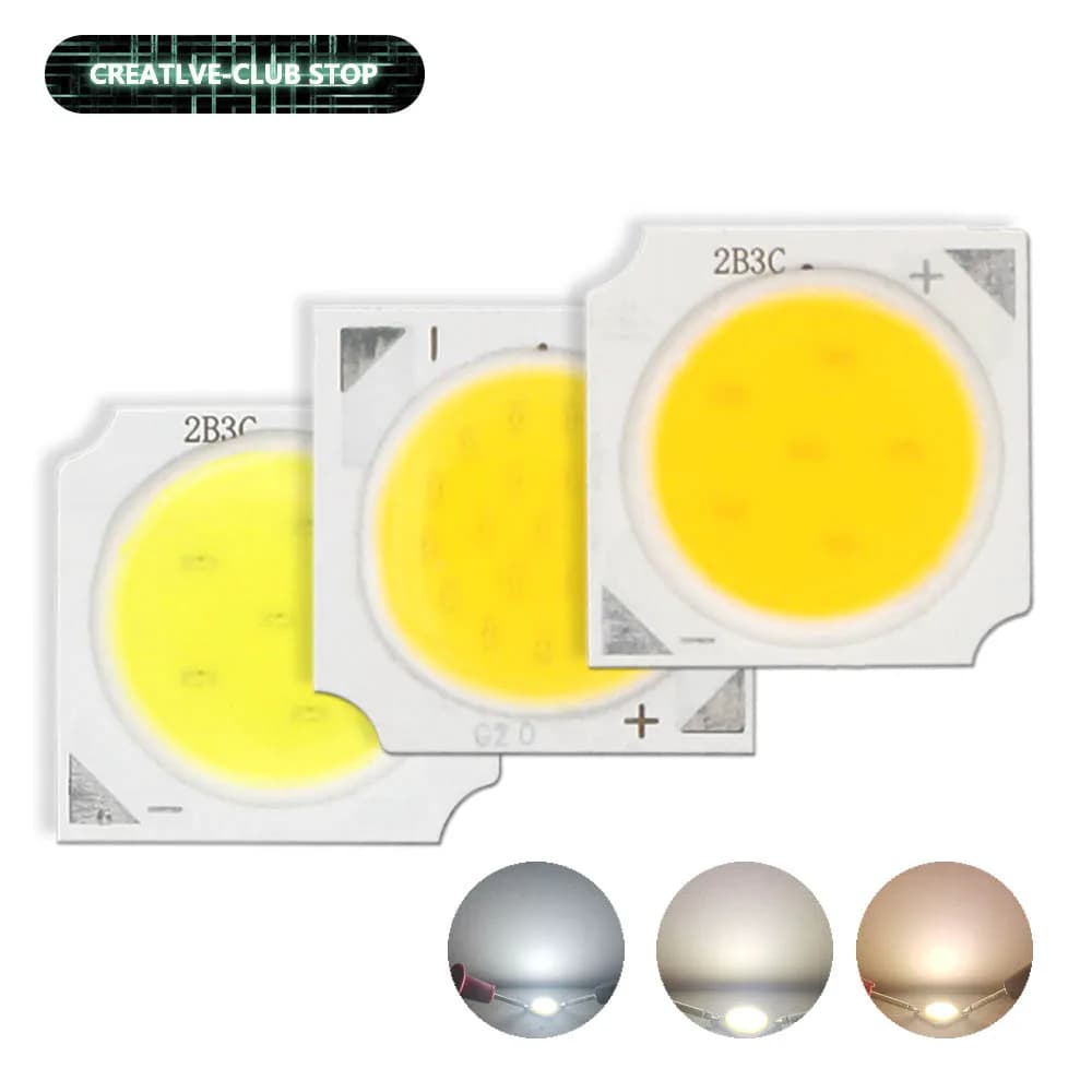 10 pz molto 3 W/5 W/7 W/10 W 6500 K/4000 K/3000 K LED COB Perline di Luce 1313 Lampada A LED Bead LED Lampadina Chip Spot Luce Da Incasso Lampada Diodo