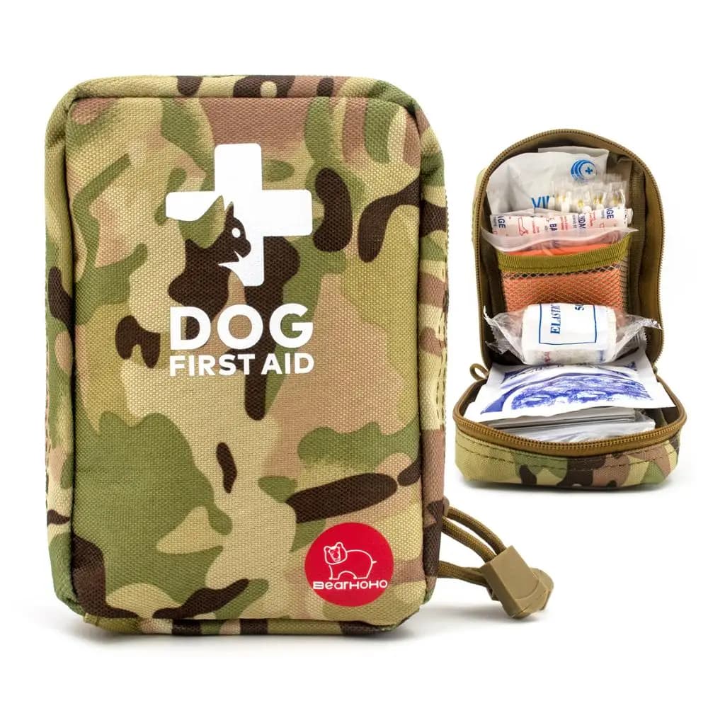 78 pezzi kit di pronto soccorso kit di sopravvivenza per la cura dei traumi degli animali domestici custodia di salvataggio di emergenza per cani borsa di stoccaggio medica fasciatura stecca medicazione organizzatore