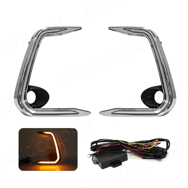 Chrome Trim Luci diurne diurne DRL per Toyota Corolla 2021 LED Levin 2019 2020 Fendinebbia Paraurti Guida Indicatori di direzione