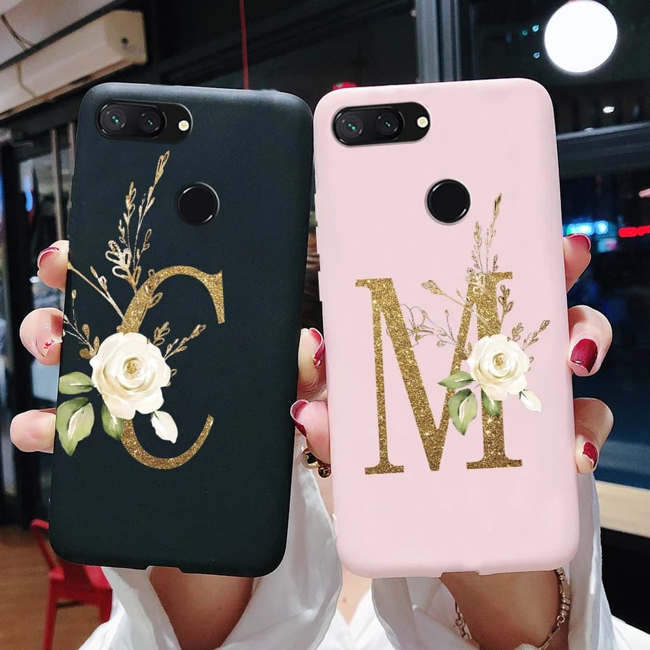 For Xiomi Xiaomi mi 8 LITE Silicone Case cute letters Soft Phone Case for Xiaomi mi 8 Rear Cover for Xiaomi mi8 lite Fundas Case
