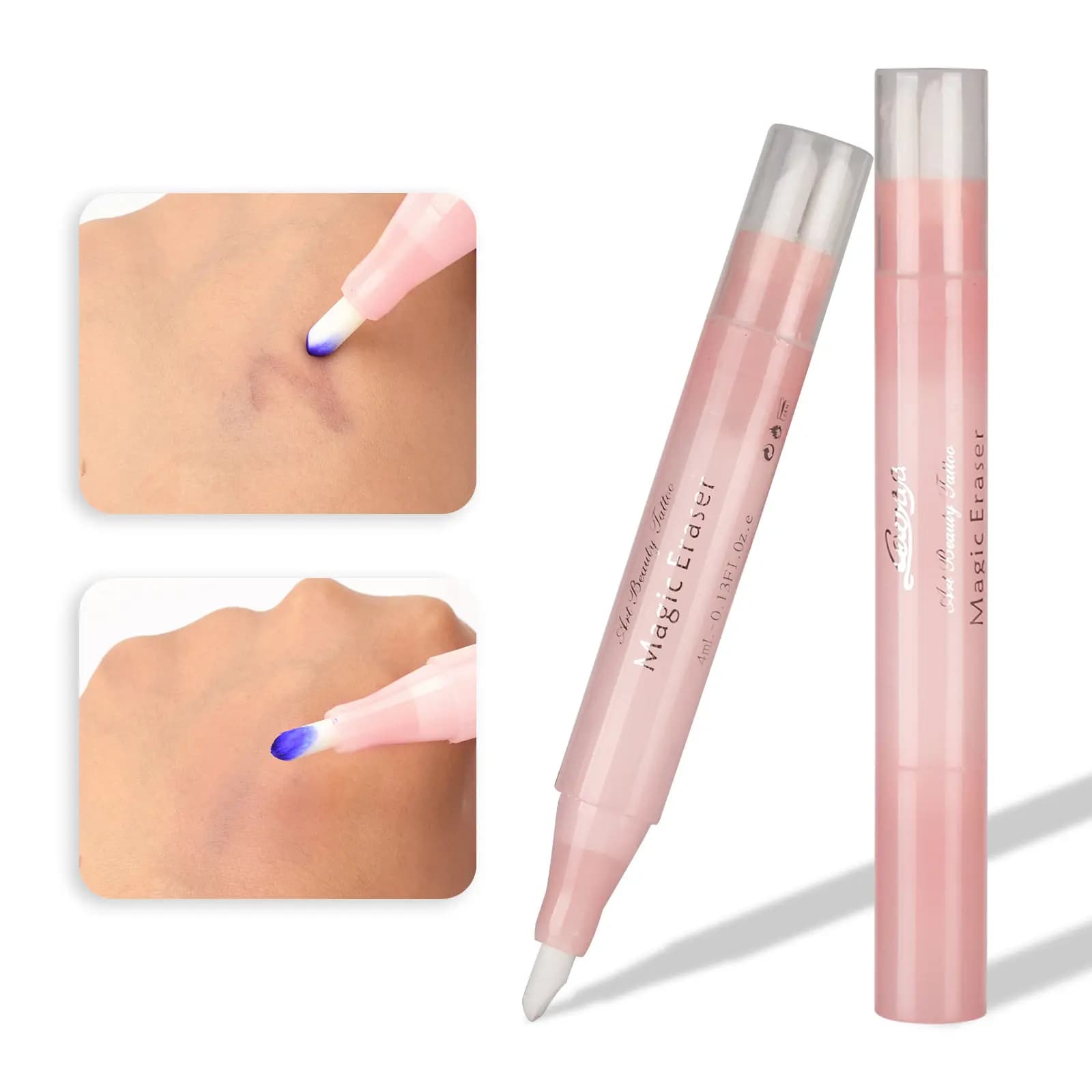 Rimozione della crema per Microblading, Microblading penna per gomma magica sopracciglio rimozione del tatuaggio spazzola detergente strumenti per il trucco permanente