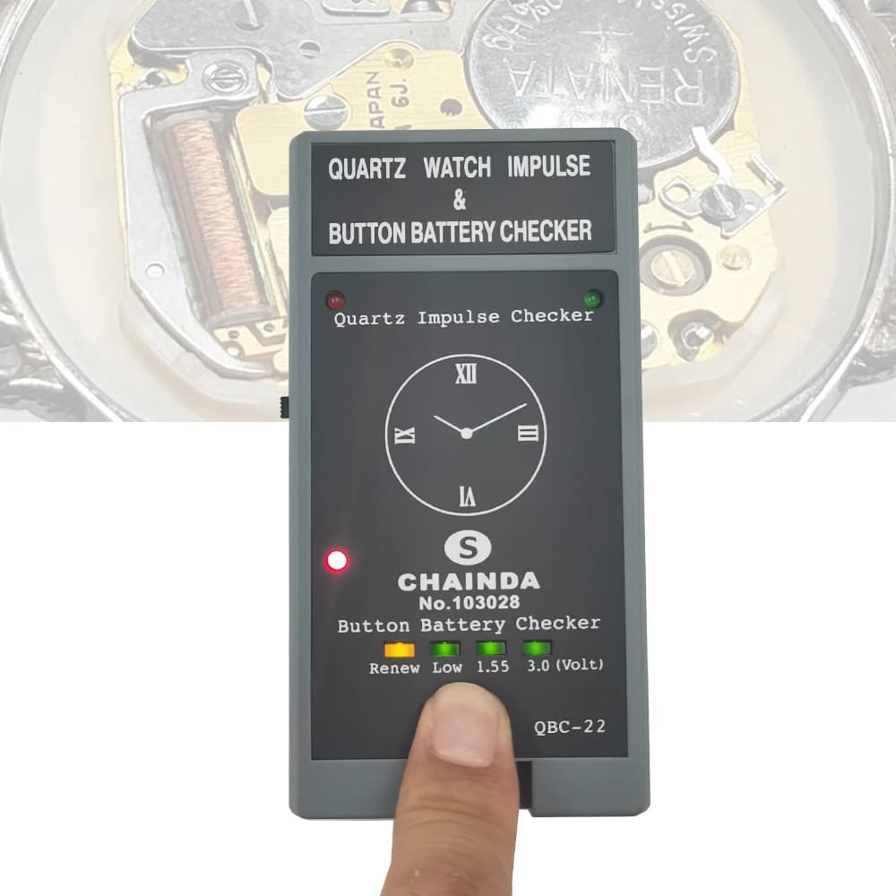 RUIPAI Quartz Pulsed Clock Movement Tester Watch Button Clock Level Control Instruments for QBC-22 watch