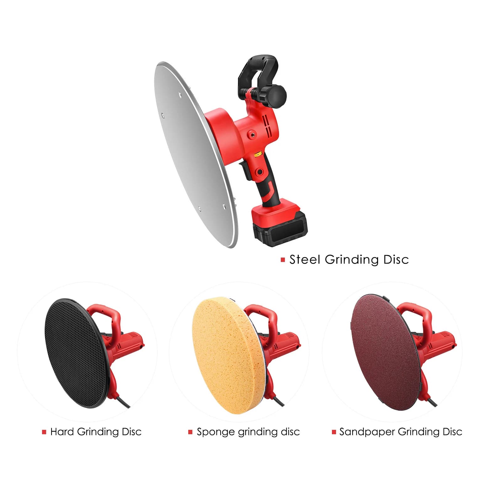 Disc abrasive steel disc for sanding sponge plate rigid for mortar electric cementitious cazzuola accessory for sanding machine for walls