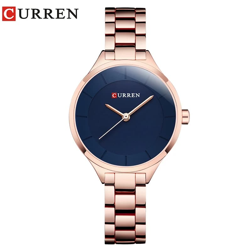 CURREN Top Brand Fashionable Women's Watch Stainless Steel Strap Quartz Watch Women's Watch Relogio Female