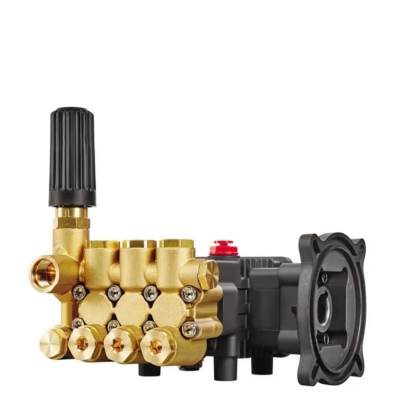 Pompa per idropulitrice ad alta pressione Pompa a stantuffo Triplex in ottone LM 100Bar 2-12LPM per umidificatore nebulizzatore per macchina della nebbia con azionamento a motore elettrico