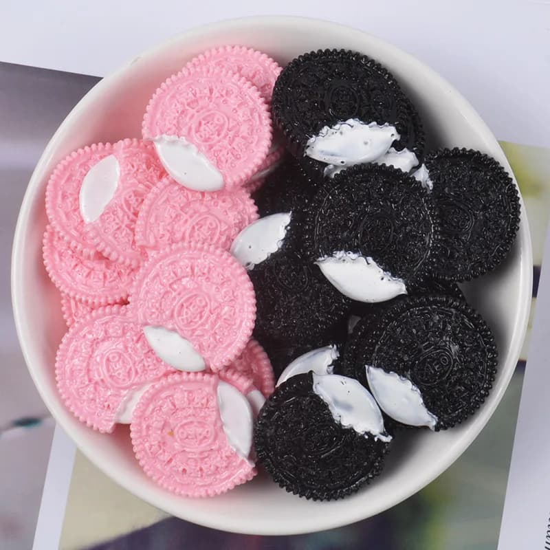 FLA 8 Pz/lotto Caramelle di Cioccolato Biscotti Polimero Melma Pendenti e Ciondoli Modellazione di Argilla Kit FAI DA TE Accessori Scatola Giocattolo Per I Bambini Forniture di Melma