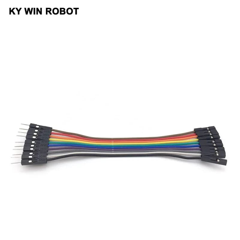 Dupont Line 10 cm 2.54 mm 1p-1p Pin Female to Male Color Breadboard Cable Jump Wire Jumper for Arduino 10 pieces