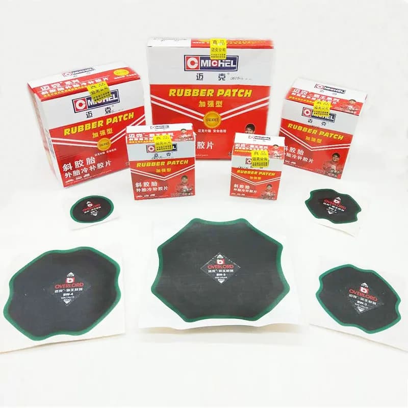 Diversi tipi inclinato della gomma di riparazione pneumatici patch di freddo, auto e camion di riparazione pneumatici a vuoto, strumento di riparazione pneumatici
