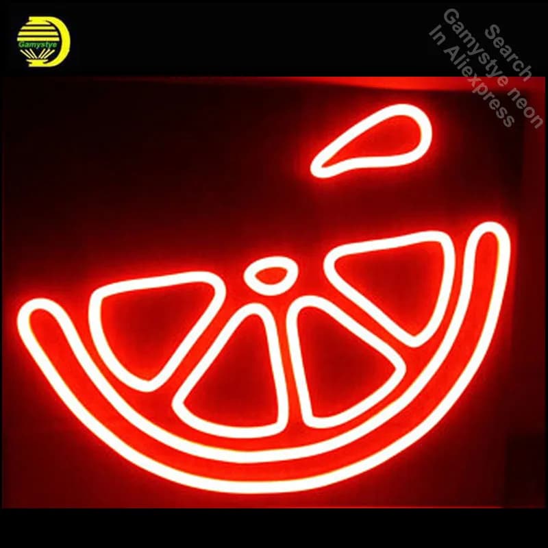 Decorazioni per la casa Insegna al neon Insegne al neon per frutta Tubo di vetro Luci al neon Sala ricreativa Finestre Insegna iconica Luce al neon LAmps Art