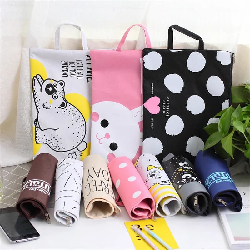Cartella di File Sacco di File A4 Documenti del Fascicolo Bag Cancelleria il Riempimento SACCHETTO Ufficio Scolastico Bagagli Pouch File Holder Sacchetto Della Chiusura Lampo 12 colori