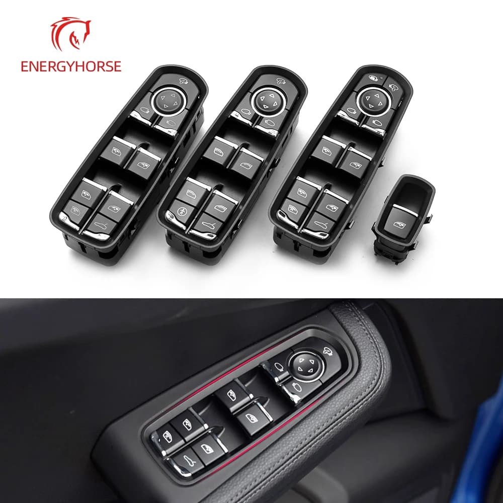 Nuovo interruttore di comando alzacristalli elettrici di alta qualità per Porsche Panamera Cayenne Macan 7PP959855C 7PP959858MDML 7PP959858MDML