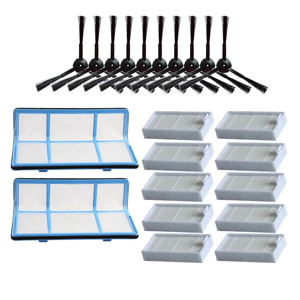 Filtro antipolvere primario spazzola laterale filtro Hepa efficiente per Ilife v5 v5s V3 V3s v5pro V50 V55 X5 V5s Pro parti dell'aspirapolvere Robot