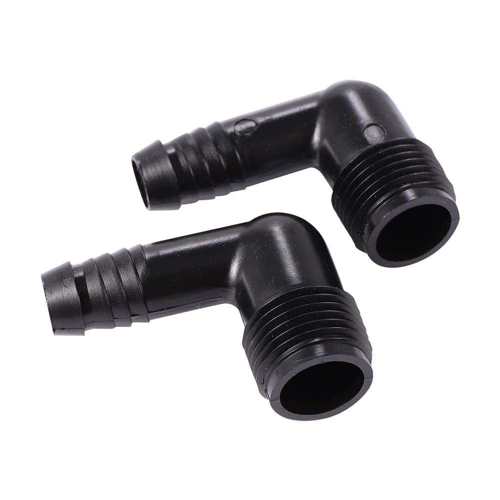 Raccordo per irrigazione agricola da giardino DN16 Connettori a gomito per tubi Connessione filettata maschio da 1/2 "Connettori per tubi dell'acqua 5 pezzi