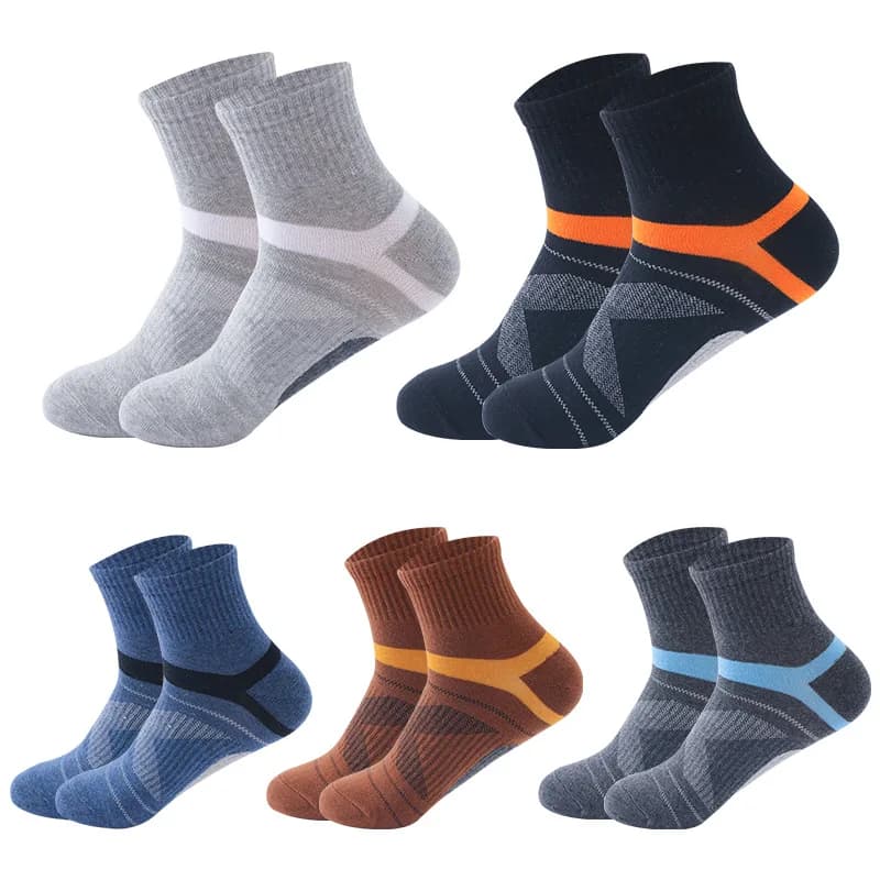 ZTOET men's socks in combed cotton 5 pairs/lot of high quality new breathable active socks Casual men's stripe stocking long EU39-45