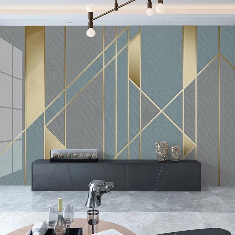 Carta da parati 3D personalizzata moderna semplice linea geometrica carta da parati fotografica soggiorno TV divano camera da letto pittura murale Papel De Parede 3 D