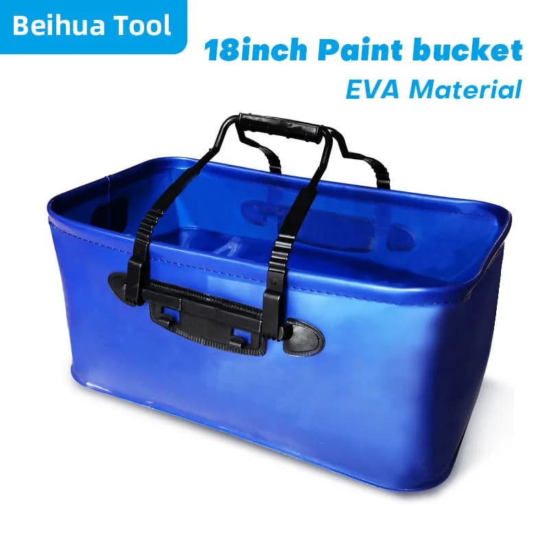 18 inch paint bucket Paint roller tray EVA Bath paint tray Moisturizing paint tray Folding bucket Fishing bucket Bag 50x28x23 cm