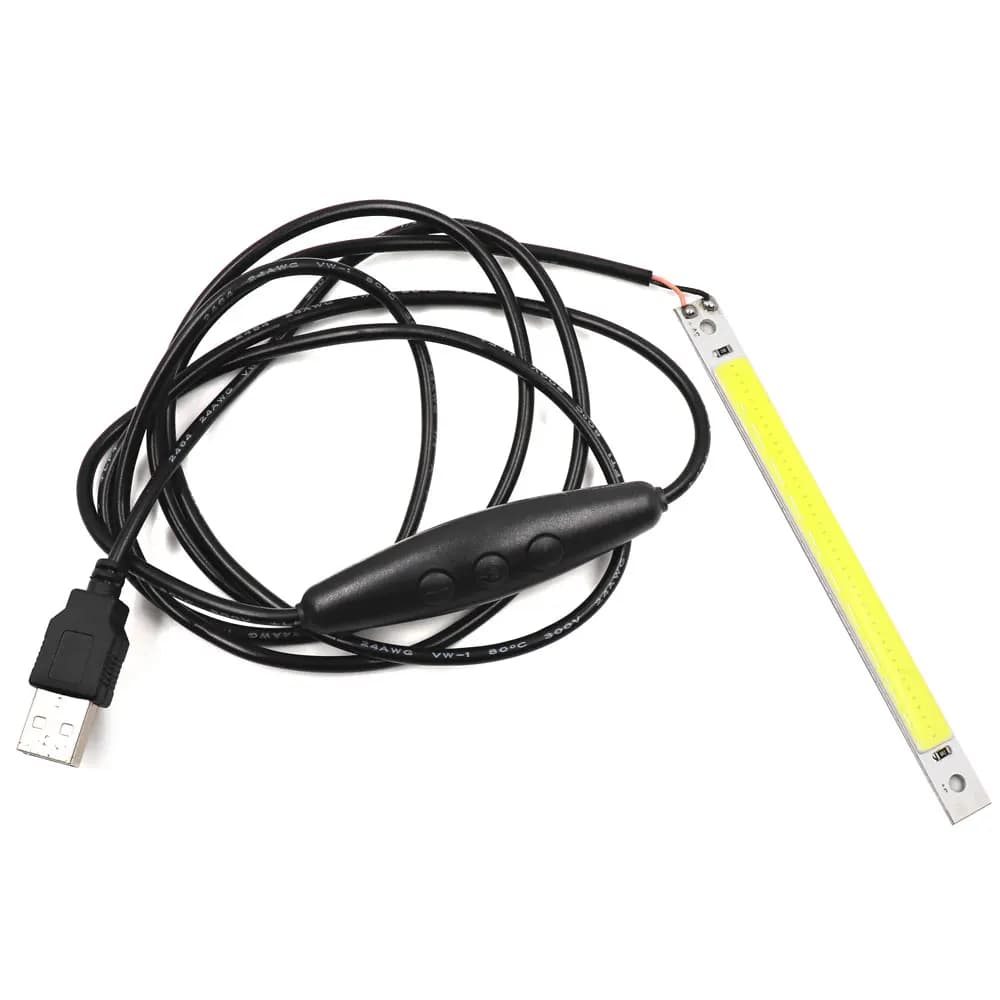 Dropshipping 120x10mm 3V 5V HA CONDOTTO LA Lampadina COB Strip Chip A Bordo Caldo Freddo Bianco Blu Rosso Verde 5W HA CONDOTTO le Luci per COB Lampade Da Lavoro