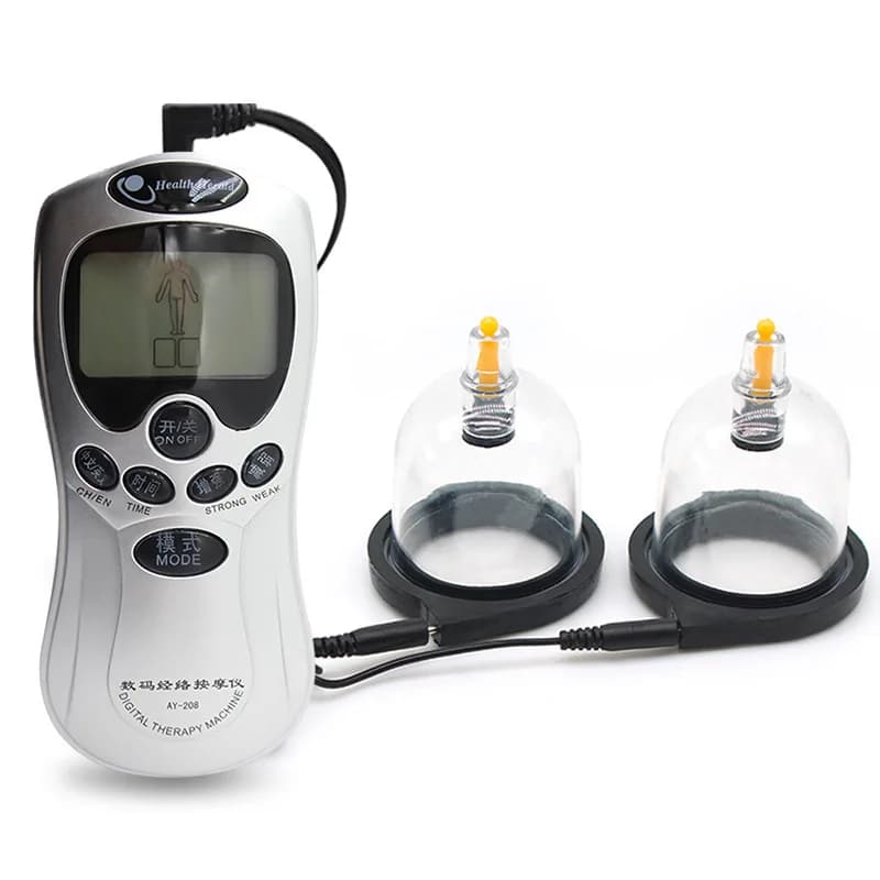 Electro-sex nipple suction cup for double cup breast enlargement, sexual toys for nipple stimulator for women's vacuum fillers.