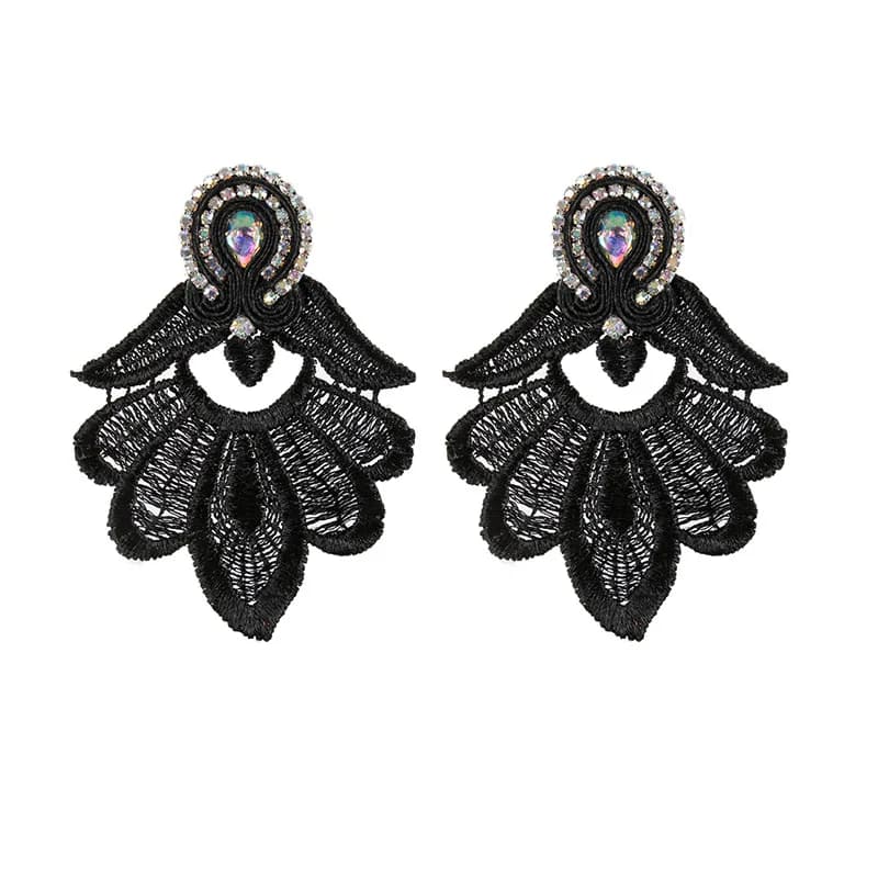 Orecchini da donna alla moda Accessori per gioielli Orecchini Soutache Gioielli Orecchini pendenti in pizzo Orecchino da sposa colorato Nuova tendenza