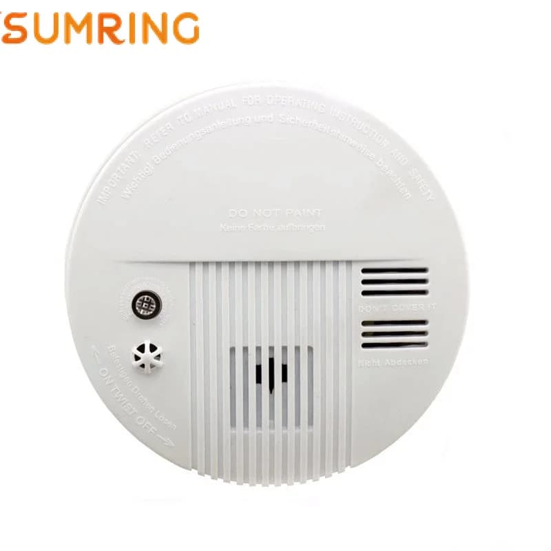 {SUMRINGFREE2 $10-$2} doppio sensore a lunga durata rilevatore di fumo AC110V-220V o 240V rilevatore di fumo 9V rilevatore di fumo