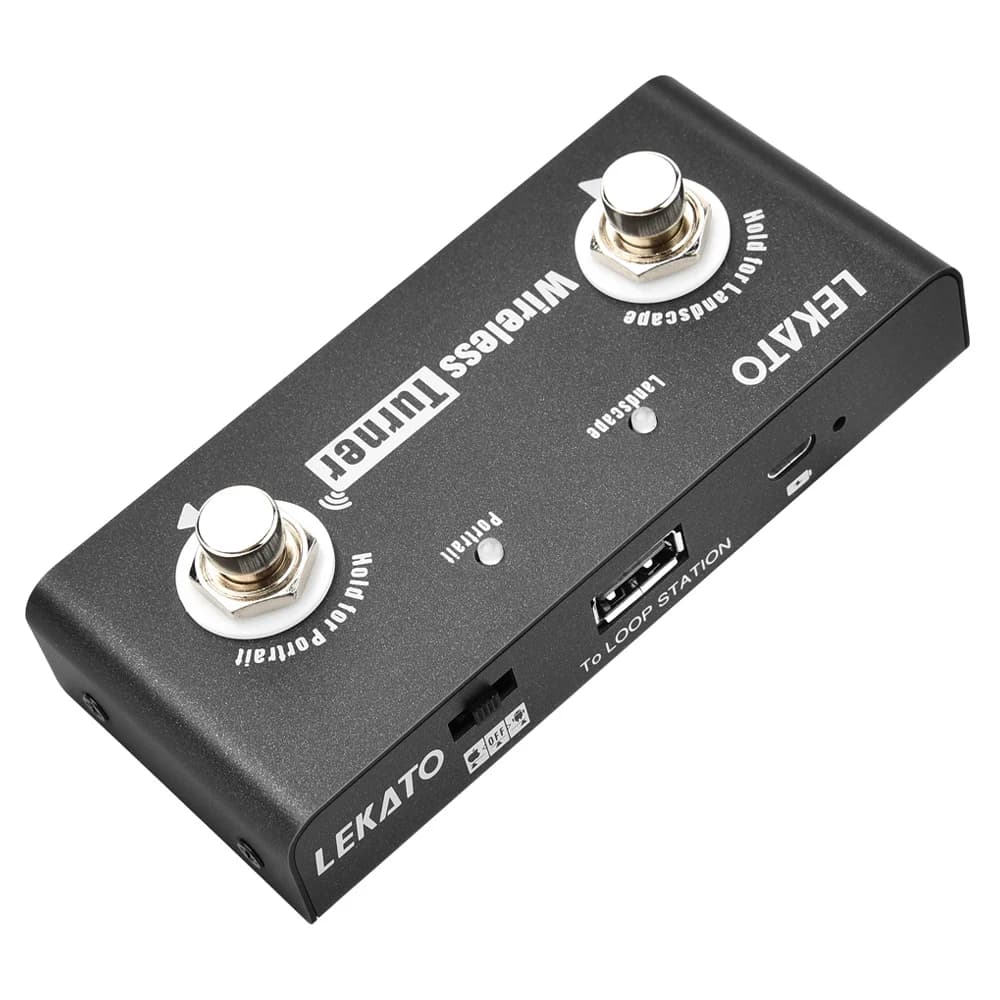Lekato Pedal tuner wireless external page Pedal guitar effect Pedal guitar page Looper Smartphone Tablet