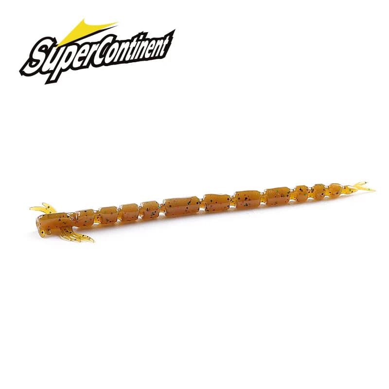 2021 nuovo supercontinente sangue teez larva esca morbida Luya esca morbida pazzo 55mm/80mm larva oscillante