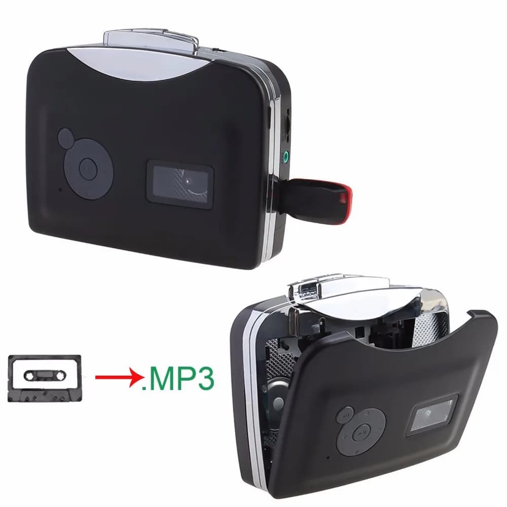 Lettore di cassette USB da nastro per registrazione di musica MP3 in adattatore per unità flash USB Convertitore per lettore di cassette USB per musica