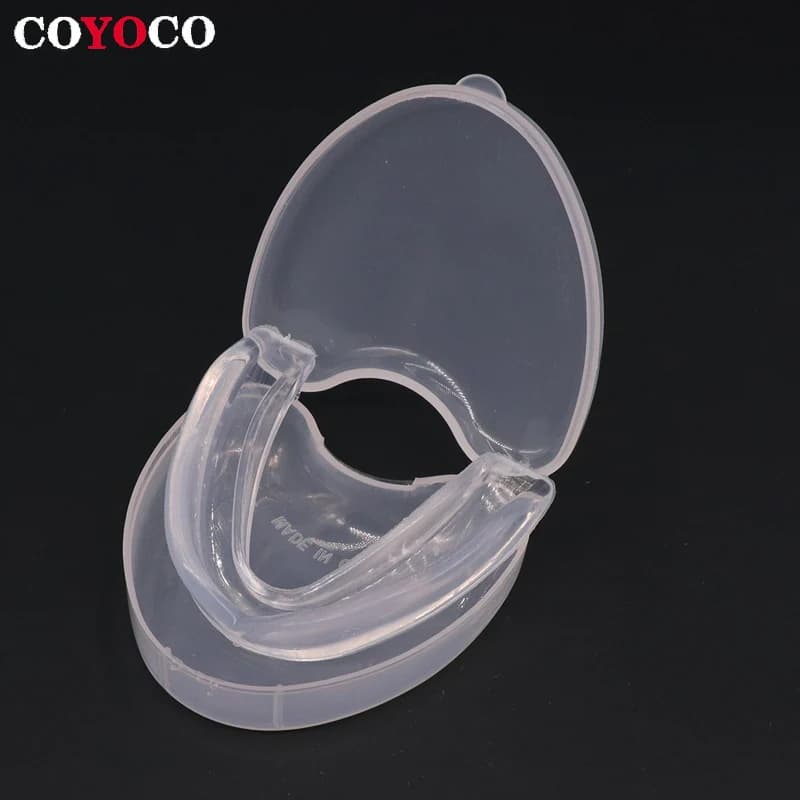 COYOCO Sport Dente Silicone Bocca Guard Boxe Protezione Anti-usura Modellatura Libera Taekwondo Paradenti Karate Rugby Bretelle