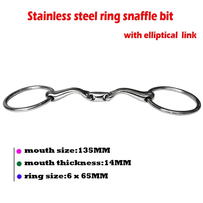 Attrezzatura sciolta del cavallo del pezzo dell'anello dello Snaffle del cavallo dell'acciaio inossidabile di 13.5cm