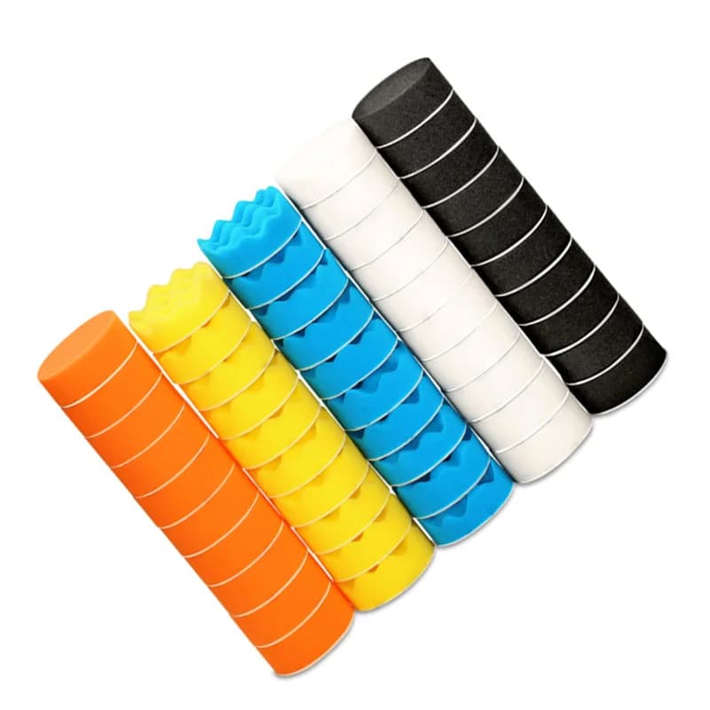 50 pcs Polishing 3 Polishing Pcs/75mm Sponge Sprinkle Polishing Sprinkler Remove Graffi Cleaning Ceretta Tool