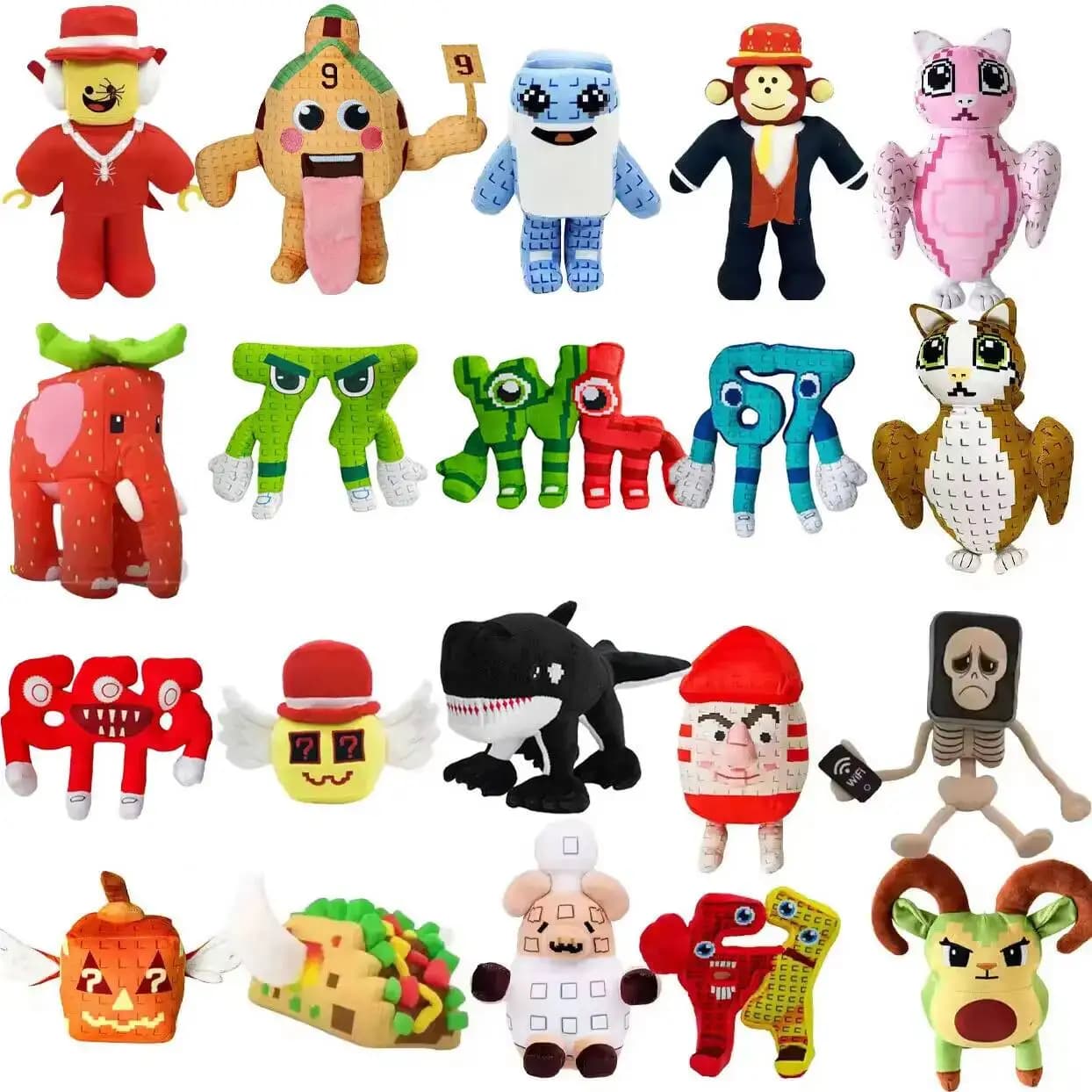 25 centimetri Ruba Un Brainrot Esok Sekolah Peluche No.9 Casa Peluche Peluche Animale Giocattolo Kawaii Giocattoli Per I Bambini Regali Di Natale