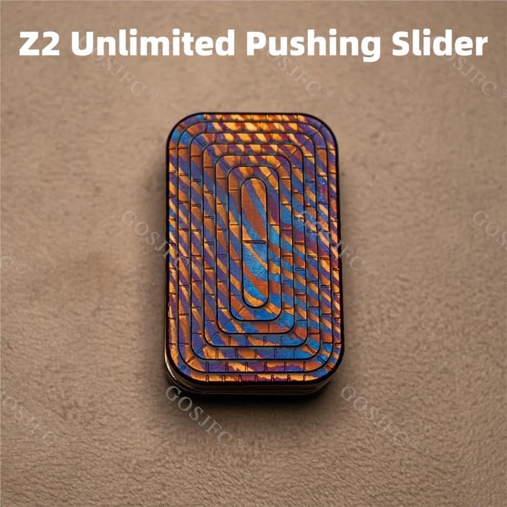 Z2 Unlimited Pushing Slider Fidget Toys per adulti Giocattolo antistress Slider push in lega di titanio